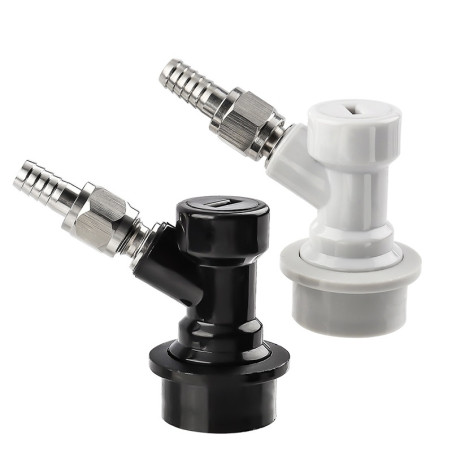 Ball-lock koppeling voor soda-keg set (schroefdraad + adapter) (zwart/bier)